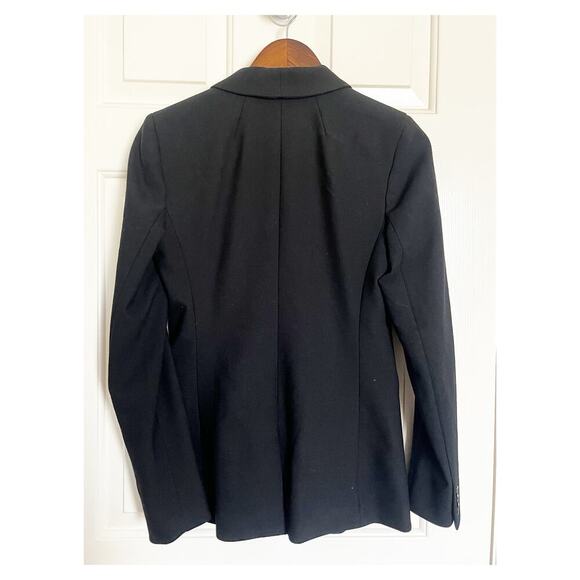 J. Crew Wool Blend Single Button Blazer Jacket Black 4 Tall - Picture 4 of 8